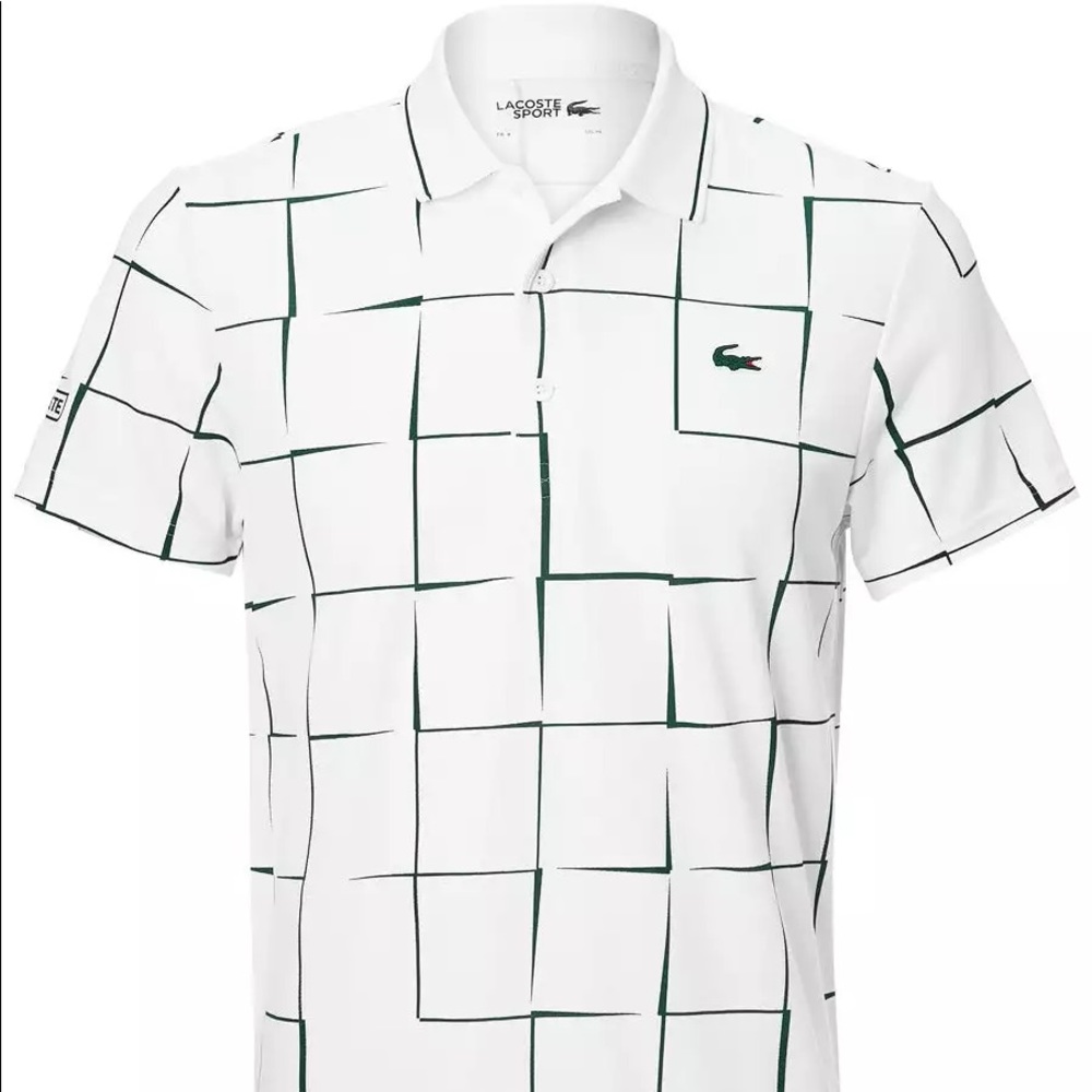 Lacoste Men’s Sport Polo (white/green)